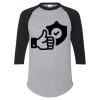 Unisex Three-Quarter Raglan Sleeve Baseball Jersey T-Shirt Thumbnail