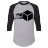 Unisex Three-Quarter Raglan Sleeve Baseball Jersey T-Shirt Thumbnail