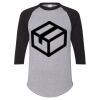 Unisex Three-Quarter Raglan Sleeve Baseball Jersey T-Shirt Thumbnail