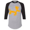 Unisex Three-Quarter Raglan Sleeve Baseball Jersey T-Shirt Thumbnail
