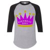 Unisex Three-Quarter Raglan Sleeve Baseball Jersey T-Shirt Thumbnail