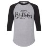 Unisex Three-Quarter Raglan Sleeve Baseball Jersey T-Shirt Thumbnail