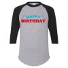 Unisex Three-Quarter Raglan Sleeve Baseball Jersey T-Shirt Thumbnail