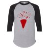 Unisex Three-Quarter Raglan Sleeve Baseball Jersey T-Shirt Thumbnail