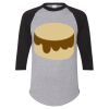 Unisex Three-Quarter Raglan Sleeve Baseball Jersey T-Shirt Thumbnail