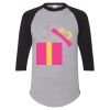 Unisex Three-Quarter Raglan Sleeve Baseball Jersey T-Shirt Thumbnail