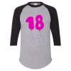 Unisex Three-Quarter Raglan Sleeve Baseball Jersey T-Shirt Thumbnail