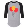 Unisex Three-Quarter Raglan Sleeve Baseball Jersey T-Shirt Thumbnail