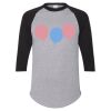 Unisex Three-Quarter Raglan Sleeve Baseball Jersey T-Shirt Thumbnail