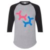 Unisex Three-Quarter Raglan Sleeve Baseball Jersey T-Shirt Thumbnail