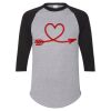 Unisex Three-Quarter Raglan Sleeve Baseball Jersey T-Shirt Thumbnail