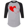 Unisex Three-Quarter Raglan Sleeve Baseball Jersey T-Shirt Thumbnail