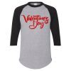 Unisex Three-Quarter Raglan Sleeve Baseball Jersey T-Shirt Thumbnail