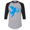 Unisex Three-Quarter Raglan Sleeve Baseball Jersey T-Shirt Thumbnail
