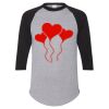 Unisex Three-Quarter Raglan Sleeve Baseball Jersey T-Shirt Thumbnail