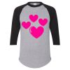 Unisex Three-Quarter Raglan Sleeve Baseball Jersey T-Shirt Thumbnail