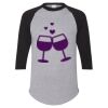 Unisex Three-Quarter Raglan Sleeve Baseball Jersey T-Shirt Thumbnail