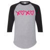 Unisex Three-Quarter Raglan Sleeve Baseball Jersey T-Shirt Thumbnail