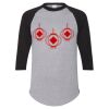 Unisex Three-Quarter Raglan Sleeve Baseball Jersey T-Shirt Thumbnail
