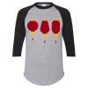 Unisex Three-Quarter Raglan Sleeve Baseball Jersey T-Shirt Thumbnail