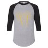Unisex Three-Quarter Raglan Sleeve Baseball Jersey T-Shirt Thumbnail