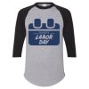 Unisex Three-Quarter Raglan Sleeve Baseball Jersey T-Shirt Thumbnail