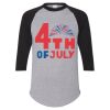 Unisex Three-Quarter Raglan Sleeve Baseball Jersey T-Shirt Thumbnail