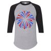 Unisex Three-Quarter Raglan Sleeve Baseball Jersey T-Shirt Thumbnail