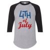 Unisex Three-Quarter Raglan Sleeve Baseball Jersey T-Shirt Thumbnail