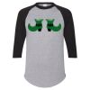 Unisex Three-Quarter Raglan Sleeve Baseball Jersey T-Shirt Thumbnail