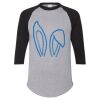 Unisex Three-Quarter Raglan Sleeve Baseball Jersey T-Shirt Thumbnail