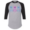 Unisex Three-Quarter Raglan Sleeve Baseball Jersey T-Shirt Thumbnail