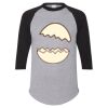 Unisex Three-Quarter Raglan Sleeve Baseball Jersey T-Shirt Thumbnail