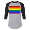 Unisex Three-Quarter Raglan Sleeve Baseball Jersey T-Shirt Thumbnail