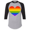Unisex Three-Quarter Raglan Sleeve Baseball Jersey T-Shirt Thumbnail