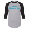 Unisex Three-Quarter Raglan Sleeve Baseball Jersey T-Shirt Thumbnail