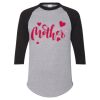 Unisex Three-Quarter Raglan Sleeve Baseball Jersey T-Shirt Thumbnail