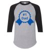 Unisex Three-Quarter Raglan Sleeve Baseball Jersey T-Shirt Thumbnail