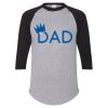 Unisex Three-Quarter Raglan Sleeve Baseball Jersey T-Shirt Thumbnail