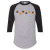 Unisex Three-Quarter Raglan Sleeve Baseball Jersey T-Shirt Thumbnail