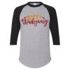 Unisex Three-Quarter Raglan Sleeve Baseball Jersey T-Shirt Thumbnail