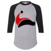 Unisex Three-Quarter Raglan Sleeve Baseball Jersey T-Shirt Thumbnail