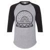 Unisex Three-Quarter Raglan Sleeve Baseball Jersey T-Shirt Thumbnail