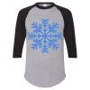 Unisex Three-Quarter Raglan Sleeve Baseball Jersey T-Shirt Thumbnail