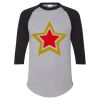 Unisex Three-Quarter Raglan Sleeve Baseball Jersey T-Shirt Thumbnail