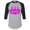 Unisex Three-Quarter Raglan Sleeve Baseball Jersey T-Shirt Thumbnail