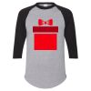 Unisex Three-Quarter Raglan Sleeve Baseball Jersey T-Shirt Thumbnail