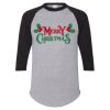 Unisex Three-Quarter Raglan Sleeve Baseball Jersey T-Shirt Thumbnail