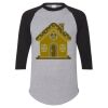 Unisex Three-Quarter Raglan Sleeve Baseball Jersey T-Shirt Thumbnail
