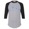 Unisex Three-Quarter Raglan Sleeve Baseball Jersey T-Shirt Thumbnail